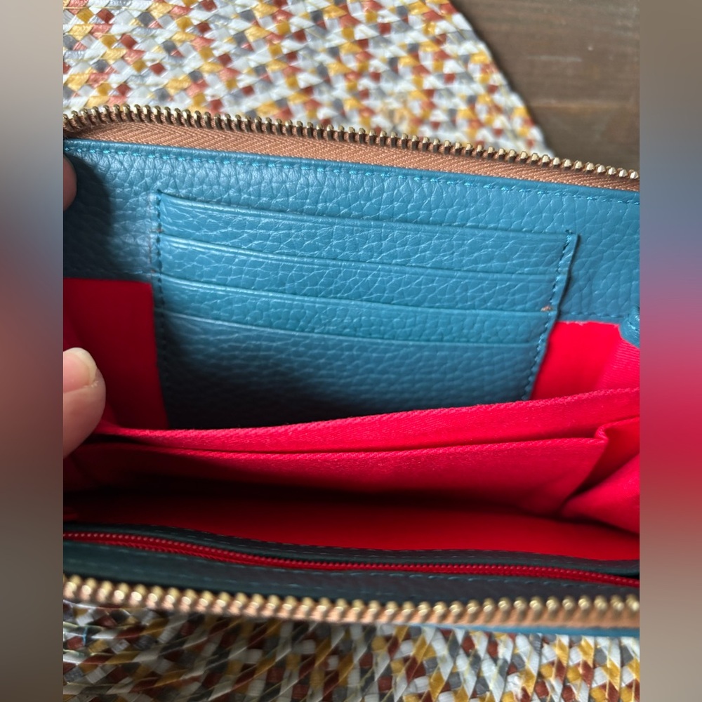 Dooney & Bourke Pebble Grain Leather Zip Around Wallet Medium - Picture 8 of 14